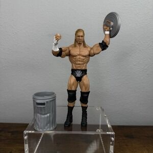 WWE Mattel Triple H Wrestling Figure Mattel Signature Series HHH DX W/Trash Can
